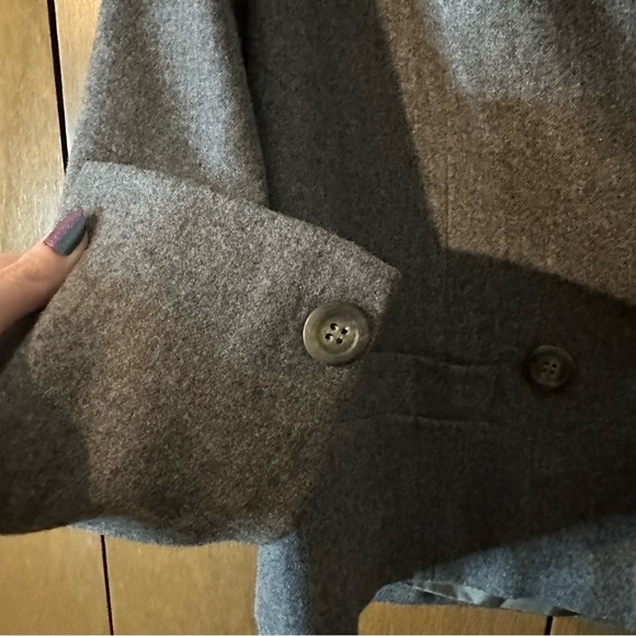 Vintage Pendleton Virgin Wool Gray Jacket Blazer Academia Nerd Core USA Sz S - Picture 6 of 10